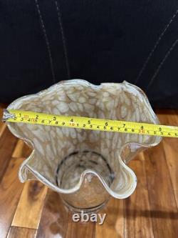 Hand Blown Studio Art Murano Handkerchief Vase