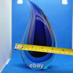 Hand Blown Teardrop Art Glass Sculpture Home Decor. 4 shades Sommerso Murano
