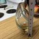 Hand Blown multi color Murano Style Vase Green Art Glass Single Stem Vase