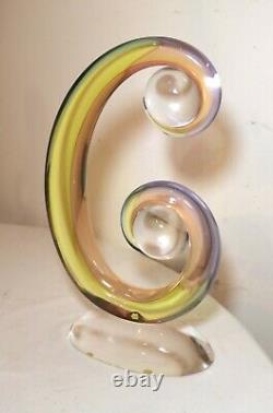 Hand blown Archimede Seguso Italian Murano studio art Glass Sculptures statue