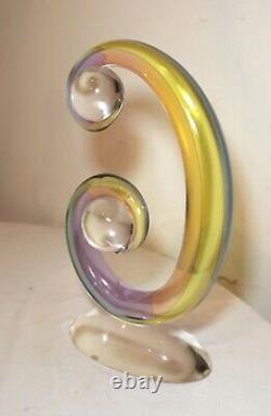 Hand blown Archimede Seguso Italian Murano studio art Glass Sculptures statue