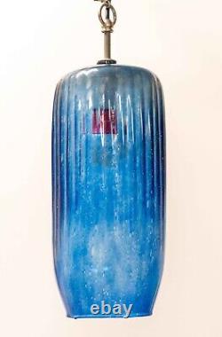 Hand-blown Murano Glass Lamp (Blue)