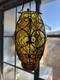 Hand blown Murano Lamp Caged Glass Amber Vintage Lantern