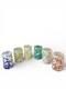 Hand blown Murano drinking glasses set tumblers glass color made in Italy Murano
