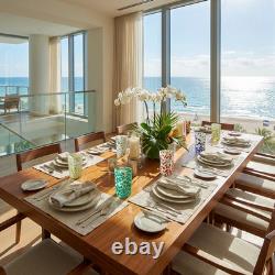 Hand blown Murano drinking glasses set tumblers glass color made in Italy Murano