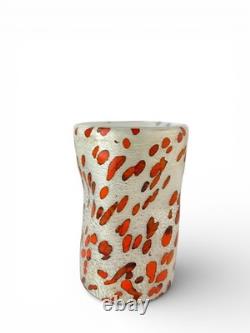 Hand blown Murano drinking glasses set tumblers glass color made in Italy Murano