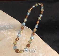Hand blown Murano glass beads necklace