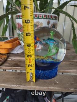 Heavy Like Murano Fish Sea Coral Hand Blown Glass Paperweight