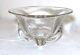 High quality vintage hand blown clear glass Italian centerpiece bowl Murano