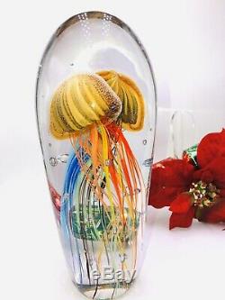 Huge! 13 Murano Elio Raffael Italian Art Glass Sculpture Ocean Life Jellyfish