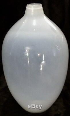 Huge 13 Murano Italy Beautiful Opalescent Glass Bulb Balloon Hand Blown Vase