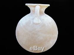 Huge Authentic Murano Seguso Vetri D'Arte Art Glass Scavo Amphora Studio Vase