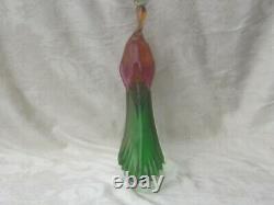 Huge Murano Art Glass Bird Of Paradise Figurine VINTAGE EX! 18