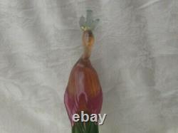 Huge Murano Art Glass Bird Of Paradise Figurine VINTAGE EX! 18