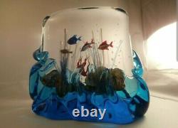 Huge Signed Murano Glass Aquarium Stunning! Seguso Raffaeli