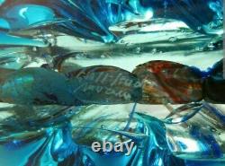 Huge Signed Murano Glass Aquarium Stunning! Seguso Raffaeli