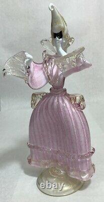 Huge Vintage Murano Masquerade Figure 15 3/4 Inches Tall Great Shape