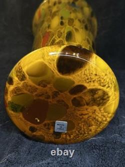 Italian Hand Blown Murano Glass Vase Maestri Vetrai Large Art Glass