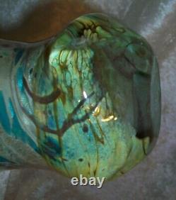 Italian Hand Blown Murano Goti de Fornasa Vintage Art Glass Furnace Tumbler