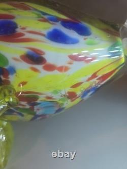 Italian Murano Hand Blown Glass, By Dante Veni, Signed On Left Side Near Back