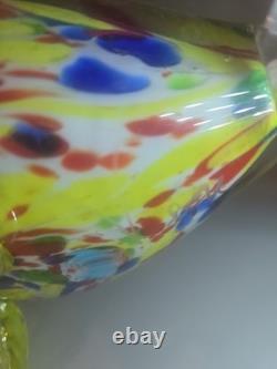 Italian Murano Hand Blown Glass, By Dante Veni, Signed On Left Side Near Back