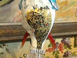 Italian Venetian Murano Colorful a Glass Rooster Found in France Vintage