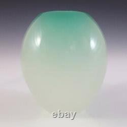 LABELLED Archimede Seguso Alabastro Green Glass Ovoid Vase