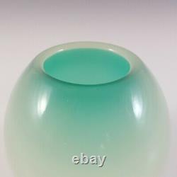 LABELLED Archimede Seguso Alabastro Green Glass Ovoid Vase