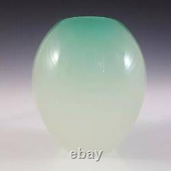 LABELLED Archimede Seguso Alabastro Green Glass Ovoid Vase