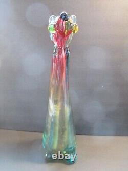 LARGE 14 MURANO Italy Art Glass Figure Dog Multicolor Hand Blown C73