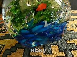 LARGE Murano Glass Fish Aquarium Glass Barbini Cenedese Style Excellent WOW