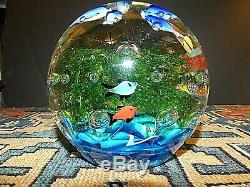 LARGE Murano Glass Fish Aquarium Glass Barbini Cenedese Style Excellent WOW