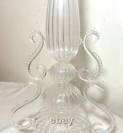 LARGE antique hand blown Italian Venetian Murano glass centerpiece sculpture art