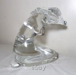 LARGE hand blown PINO SIGNORETTO studio nude lady Italian Murano glass sculpture