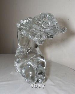 LARGE hand blown PINO SIGNORETTO studio nude lady Italian Murano glass sculpture