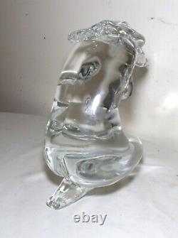 LARGE hand blown PINO SIGNORETTO studio nude lady Italian Murano glass sculpture