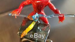 LUCIO BUBACCO Murano Hand Blown Glass Satan Devil Perfume Bottle SIGNED Original