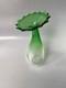 La Murrina Green Art Glass Hand Blown 11 3/4 VASE MURANO Italy Signed