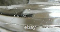 Large 11.5 Vtg MURANO Glass Duck LICIO ZANETTI, 1970s Clear Figurine, Signed