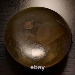 Large 14.5 Inch Murano Style Hand Blown Art Glass Charger Plate Signed 2001