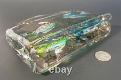 Large Cenedese Murano Glass Aquarium Sculpture or Bookend Amazing Quality