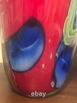 Large Exquisite possible Murano hand blown glass vase, perfect condition
