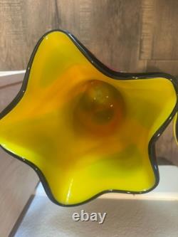 Large Exquisite possible Murano hand blown glass vase, perfect condition