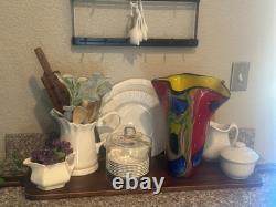 Large Exquisite possible Murano hand blown glass vase, perfect condition