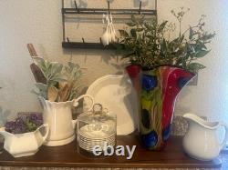 Large Exquisite possible Murano hand blown glass vase, perfect condition