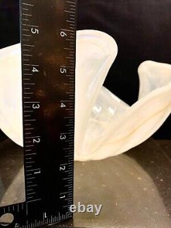 Large Hand Blown Murano Swirl Pattern Decorative Bowl Made In Italy 12