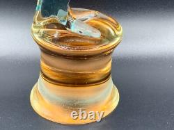 Large Italian Hand Blown Murano Glass Swan Bird Stature Figurine H 10 1/4 inch