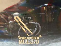 Large Mid Century Murano Vetro Artistico Art Glass Aquarium Block