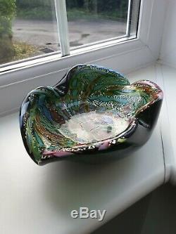 Large Murano AVeM zanfirico millefiori'tutti frutti' art glass bowl C 1960'S