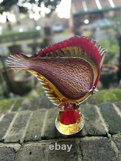 Large Murano Art Glass Fish Sculpture 14 1/2 high Breathtaking